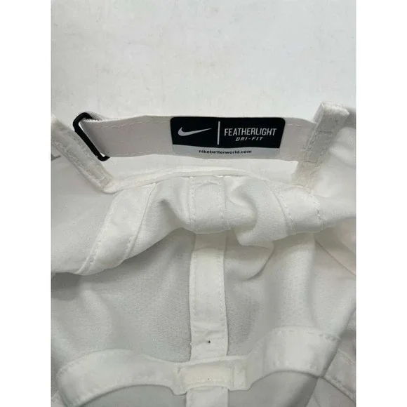 New NIKE Womens Featherlight 2.0 Adj. Tennis Hat Cap White 613968-100 Rare 2013